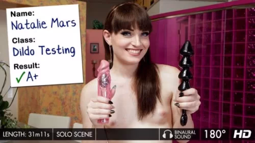 Natalie Mars - Dildo Testing - GroobyVR